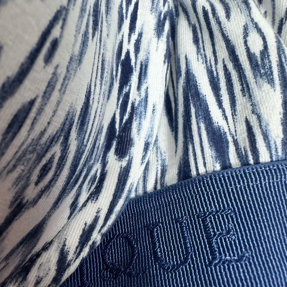 Cacique blue and white print lightly lined t-shirt bra size 44C - Picture 6 of 10